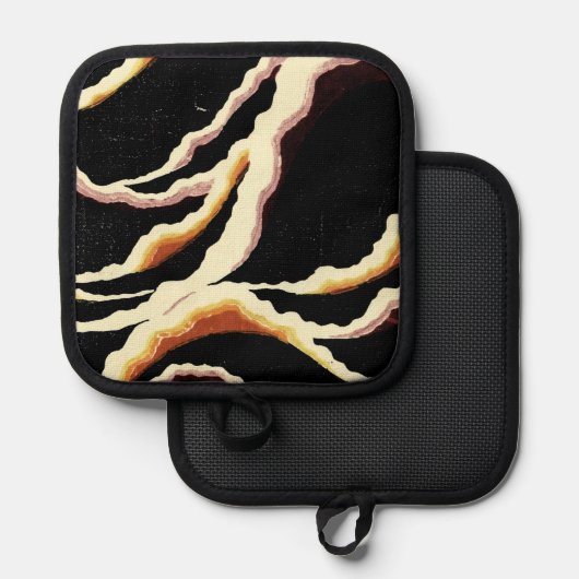 Streamers decoratief ontwerp 1902 pannenlap (Voorkant / Achterkant)