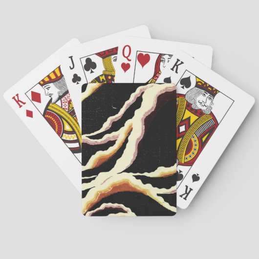 Streamers decoratief ontwerp 1902 pokerkaarten (Achterkant)