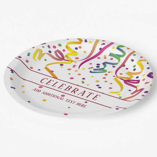 Streamers en Confetti Paper Bord (Gekanteld)