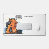 Streaming Capybara – Cute Gamer Streamer Bureaumat (Keyboard & Muis)