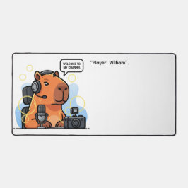 Streaming Capybara – Cute Gamer Streamer Bureaumat