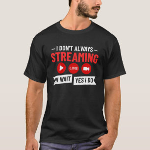 Streaming Gamen Streamer Online Video Microfoon T-shirt