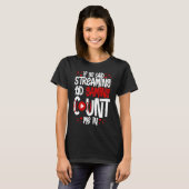 Streaming Gaming Streamer Online Video Microphone T-shirt (Voorkant volledig)
