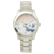 Streaming in een sneeuwwinterlandschap (kerstkunst