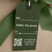 Streaming Muziek Groene Speler Foto Kerstmis Cadeaulabel