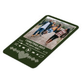 Streaming Muziek Groene Speler Foto Kerstmis Magneet (Linkerzijde)