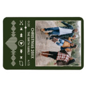 Streaming Muziek Groene Speler Foto Kerstmis Magneet (Horizontaal)