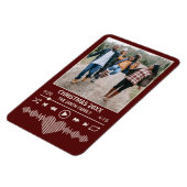 Streaming Muziek Rode Speler Foto Kerstmis Magneet (Linkerzijde)