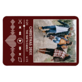 Streaming Muziek Rode Speler Foto Kerstmis Magneet (Horizontaal)