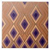 Streamline Modern Disco Waterfall Purple Orange Tegeltje (Voorkant)