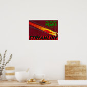 Streamline perenkrat LabelSanta Clara, CA Poster (Keuken)