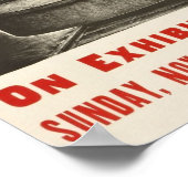 Streamline Train, 1934.  treinverkeer Poster (Hoek)