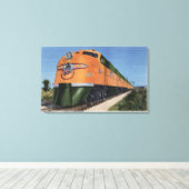 Streamliner "400" naar Milwaukee Canvas Afdruk (Insitu (Houten vloer))