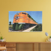 Streamliner "400" naar Milwaukee Canvas Afdruk (Insitu (Woonkamer))
