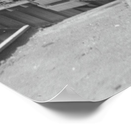 Streamliner op Platenspeler Poster (Hoek)