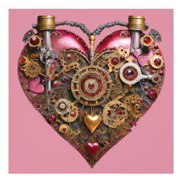 Streampunk Hart Robijn Valentijn Foto Afdruk