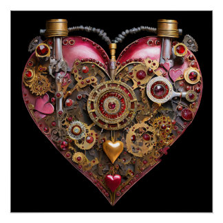 Streampunk Hart Robijn Valentijn Perfect Poster
