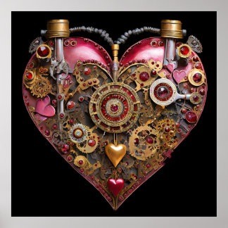 Streampunk Hart Robijn Valentijn Poster