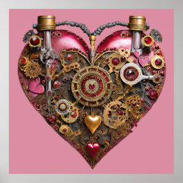 Streampunk Hart Robijn Valentijn Poster