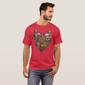 Streampunk Hart Robijn Valentijn T-shirt (Voorkant volledig)