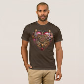 Streampunk Hart Robijn Valentijn T-shirt (Voorkant volledig)
