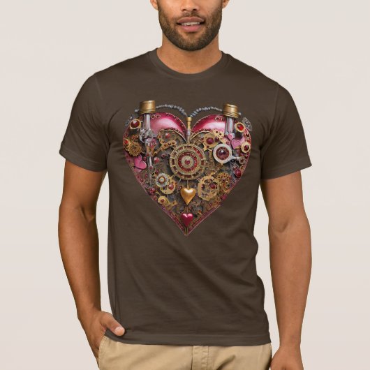 Streampunk Hart Robijn Valentijn T-shirt (Voorkant)