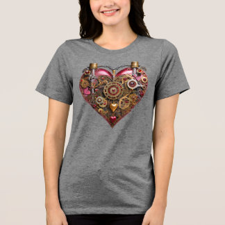 Streampunk Hart Robijn Valentijn Tri-Blend Shirt