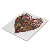 Streampunk Heart Ruby Valentine Tegeltje (Zijkant)