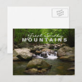 Streams en rivieren - Grote rokerbergen Briefkaart (Voorkant / Achterkant)