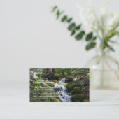 Streams Moss Water Forests Rocks Visitekaartje (Staand voorkant)