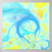 Streams uit Joy - Cosmic Aqua & Lemon Poster (Voorkant)