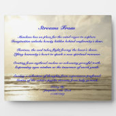 Streams uit poëzie Plaque Fotoplaat (Voorkant)