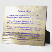 Streams uit poëzie Plaque Fotoplaat (Zijkant)