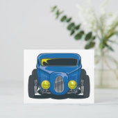 Streed Rod (blauw) Briefkaart (Staand voorkant)