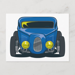 Streed Rod (blauw) Briefkaart
