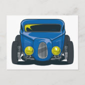 Streed Rod (blauw) Briefkaart (Voorkant)