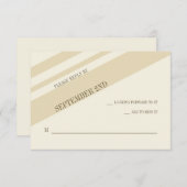 Streeepjes responskaart RSVP kaartje (Voorkant / Achterkant)