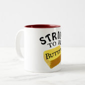 Streef ernaar om een Mok van de boterkoffie te zij (Voorkant links)
