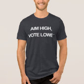 Streef hoog, stem Lowe kaart van Groot-Brittannië Tri-Blend Shirt (Voorkant)