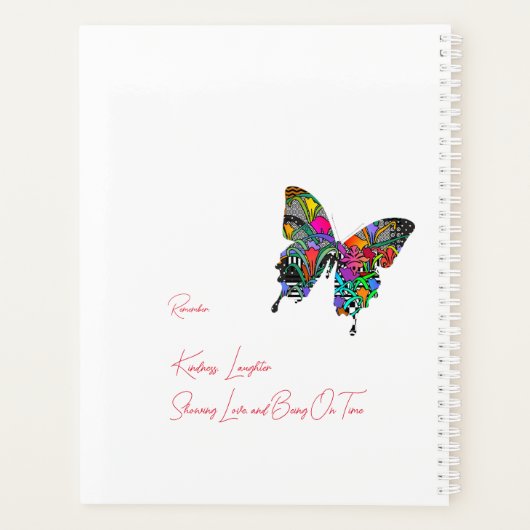 Streef naar dit gepersonaliseerde planner (Achterkant)