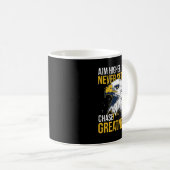 Streef naar grootheid Adelaar Mik hoger Geef nooit Koffiemok (Voorkant rechts)