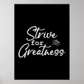 Streef naar grootheid, drukte, succes Motivatie Poster (Voorkant)