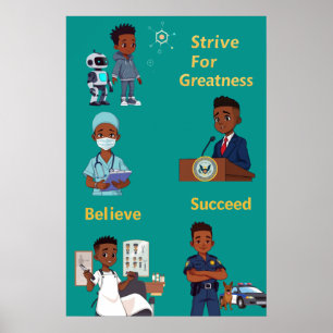 Streef naar meer kracht poster