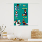 Streef naar meer kracht poster (Keuken)