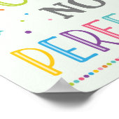 Streef naar vooruitgang, niet perfectioneer Groeim Poster (Hoek)