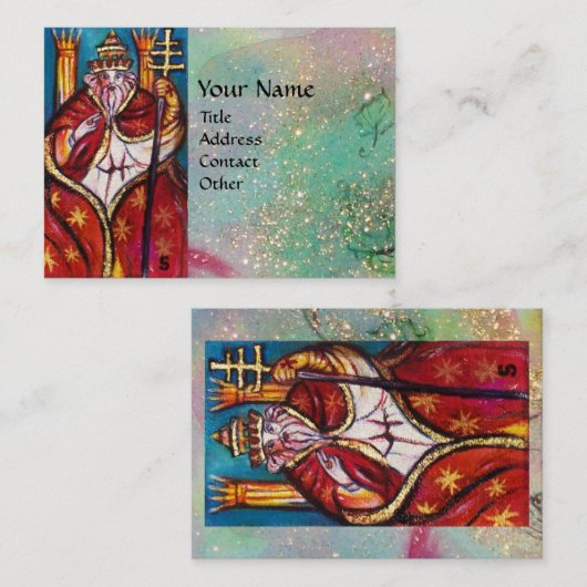 STREEFCIJFERS VAN DE VERLORENDE SCHADEN / DE POPEN VISITEKAARTJE (Voorkant / Achterkant)