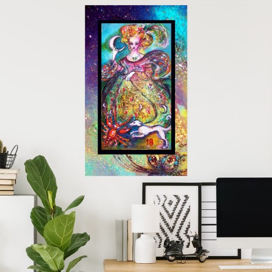 STREEFCIJFERS VAN DE VERLORENDE SCHADOWS /DE MOON POSTER (Thuiskantoor)