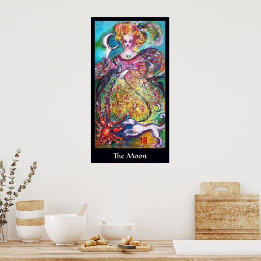 STREEFCIJFERS VAN DE VERLORENDE SCHADOWS /DE MOON  POSTER (Keuken)