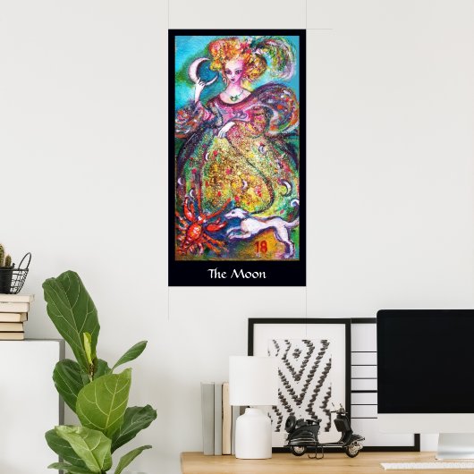 STREEFCIJFERS VAN DE VERLORENDE SCHADOWS /DE MOON  POSTER (Thuiskantoor)