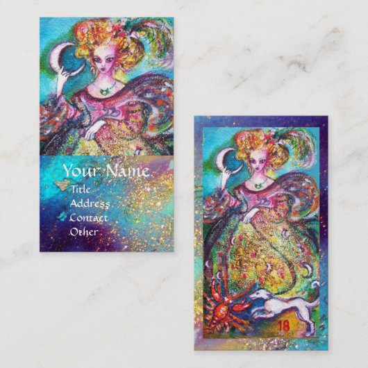 STREEFCIJFERS VAN DE VERLORENDE SCHADOWS / DE MOON VISITEKAARTJE (Voorkant / Achterkant)